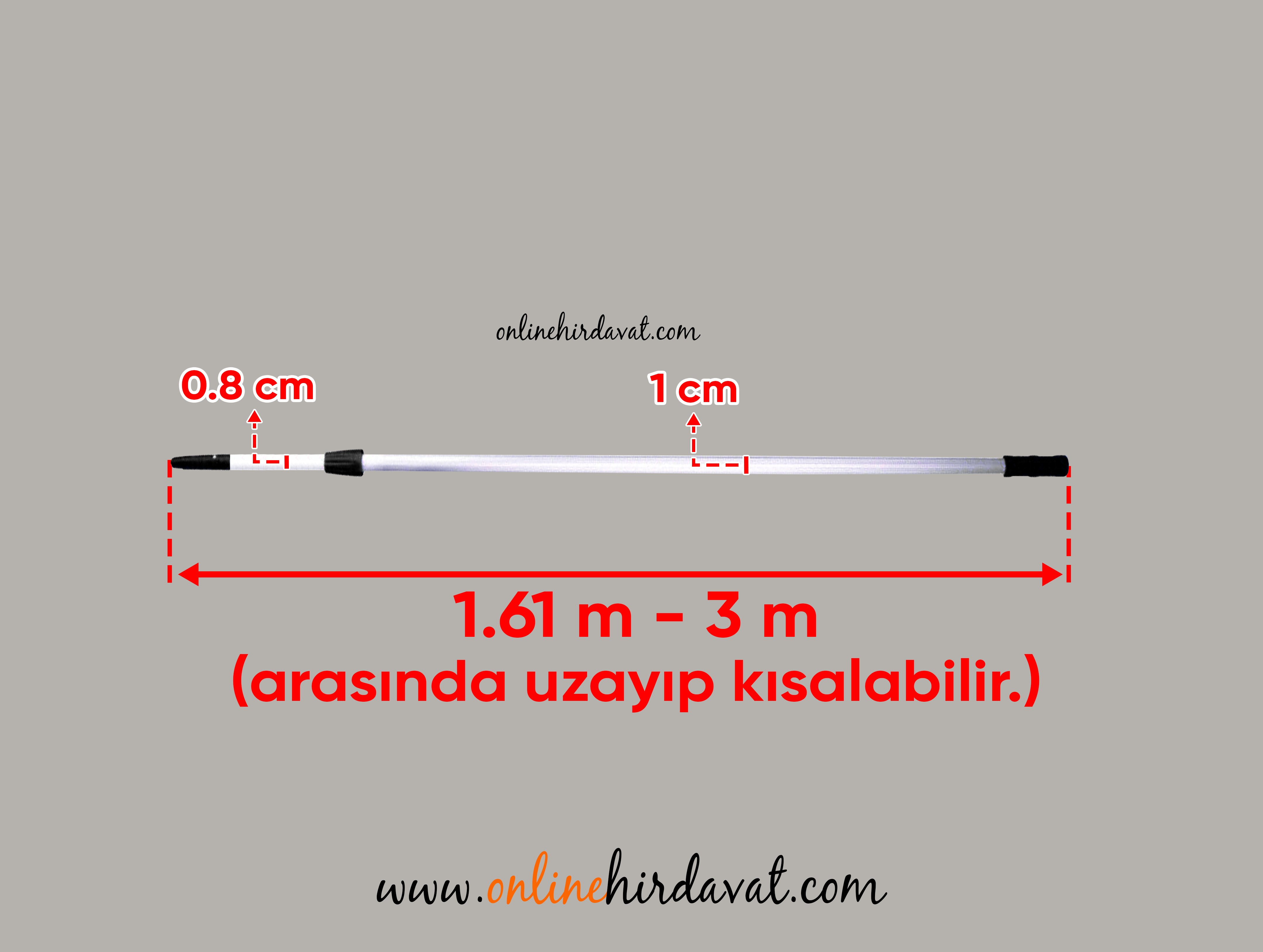 Kaptan İthal Uzatmalı Sap 3 Metre Online Hırdavat